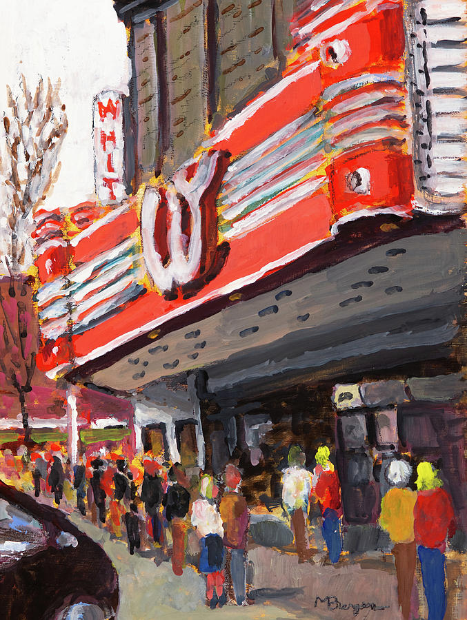 Whiteside Theatre Painting by Mike Bergen