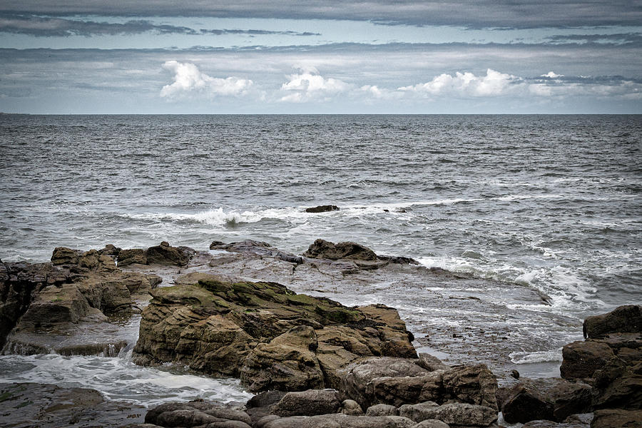 Whitley Bay rough North Sea Photograph by Scott Lyons