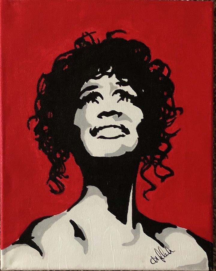 Whitney Houston Painting By Henry Fluellen - Fine Art America