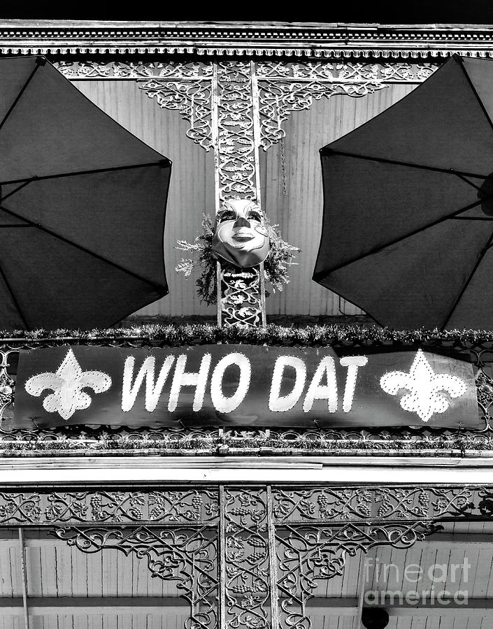 Who Dat New Orleans Photograph by John Rizzuto