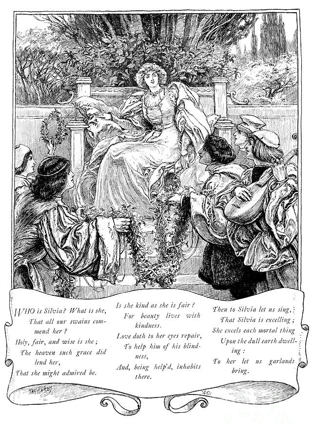 Who Is Silvia, 1895 Drawing by Print Collector