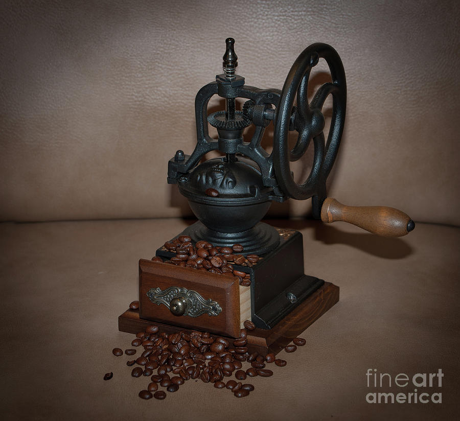 Whole Bean Manual Coffee Grinder Photograph