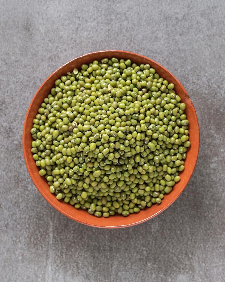 Whole Dried Organic Mung Beans In A Terracotta Bowl Photograph by Antti Jokinen Fine Art America