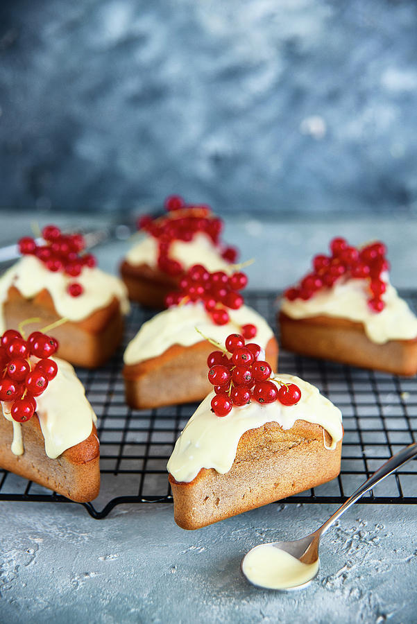 Whole Grain Muffins With White Chocolate And Red Currants Photograph by Karolina Polkowska