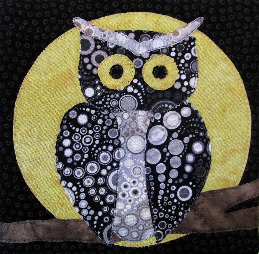 Whoo? Tapestry - Textile by Pam Geisel