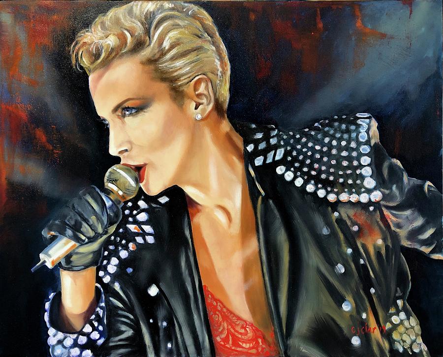 Eurythmics Painting - Whos That Girl by Christina Clare