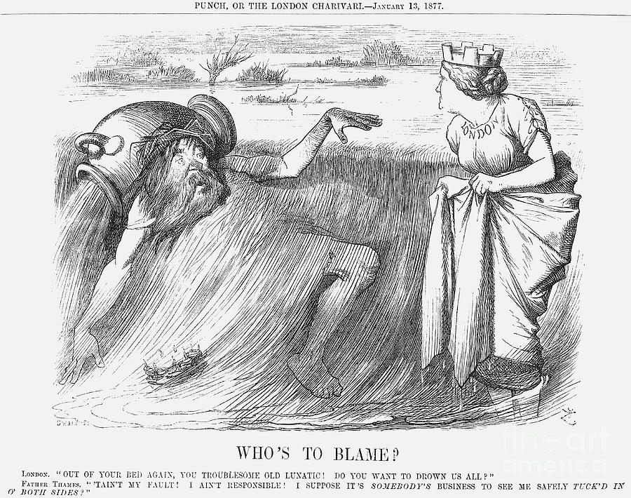 Whos To Blame, 1876. Artist Joseph Swain Drawing by Print Collector