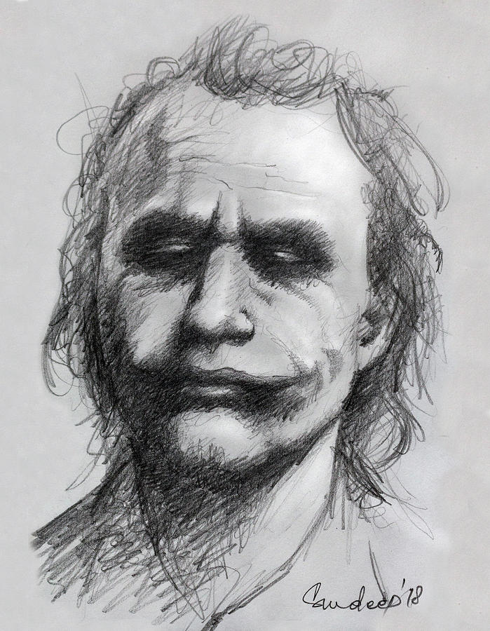 Why So Serious? Drawing by Sundeep