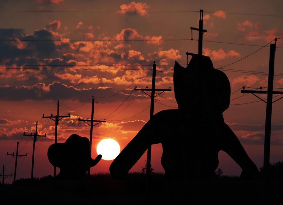 Sunset Photograph - Wichita Lineman by Christopher McKenzie
