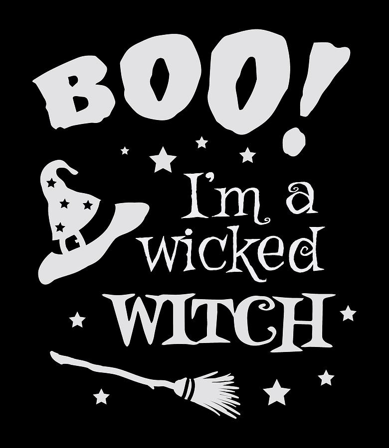 Wicked Witch Funny Halloween Decor Digital Art by Matthias Hauser