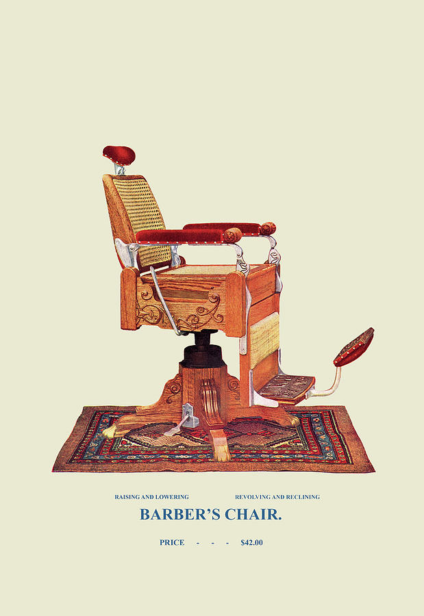 Furniture Painting - Wicker Barbers Chair #91 by Unknown