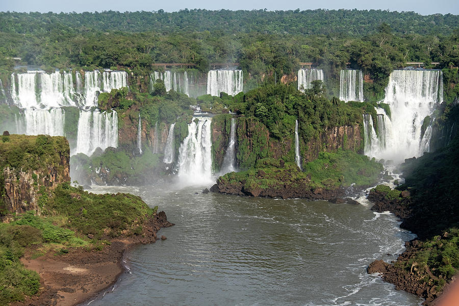 Wide angle Iguazu Falls Photograph by Mark Hunter