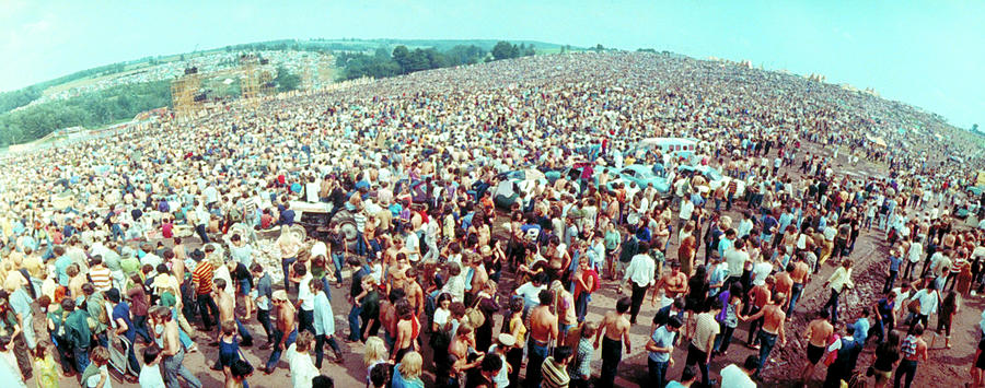 Wide-angle Overall Of Huge Crowd Facing Photograph by John Dominis Wide-angle Overall Of Huge Crowd Facing Photograph by John Dominis