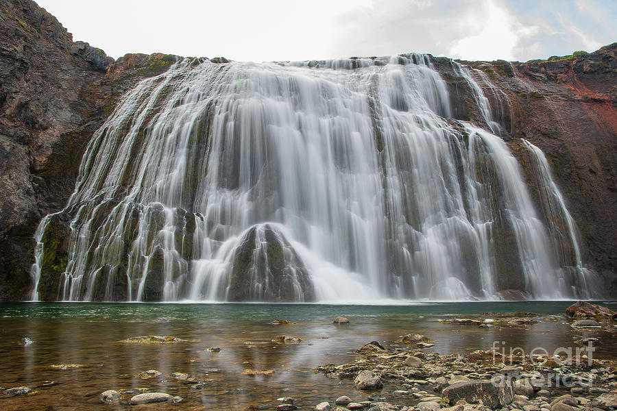 Wide Waterfall In Mountains Photograph by Fredrik Findahl / 500px