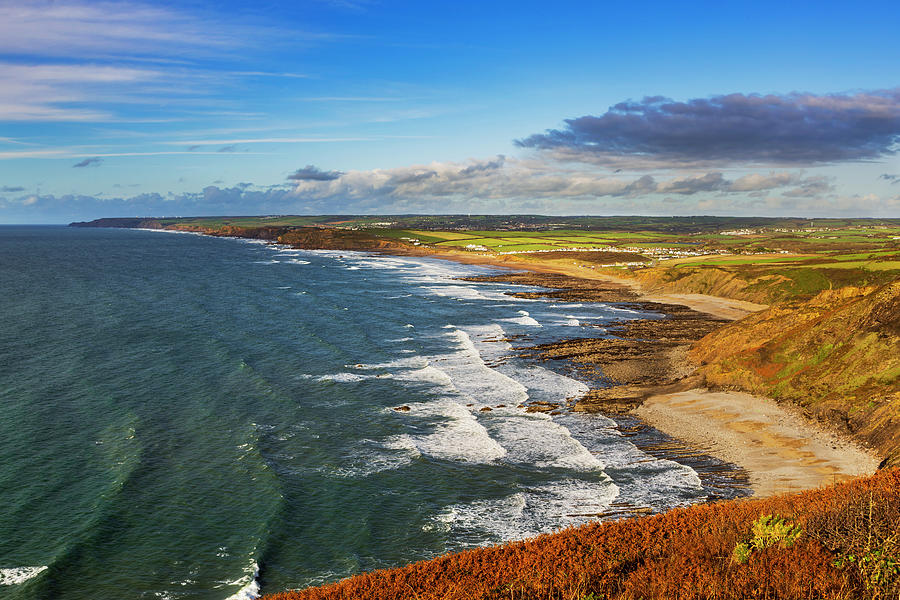 Widemouth Bay, Cornwall, England. Photograph by Maggie Mccall