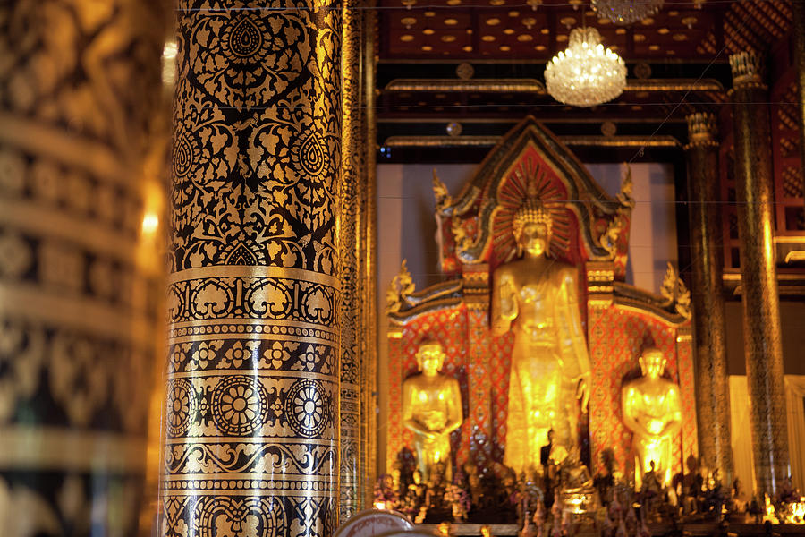 Wihan Luang, Wat Phra Singh, Chiang Photograph by Christine Wehrmeier
