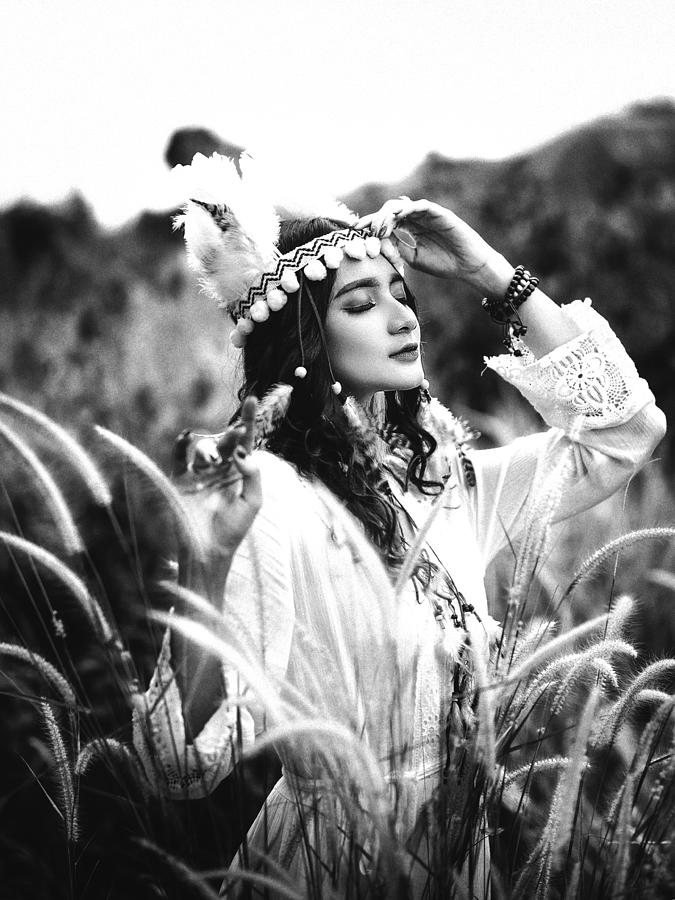 Portrait Photograph - Wild And Free by Abr Abe Portrait Photograph - Wild And Free by Abr Abe