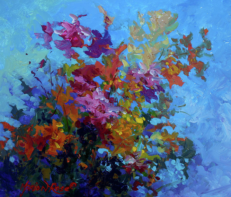 Nature Painting - Wild Bouquet by Marion Rose