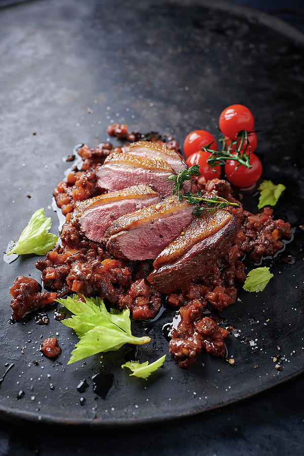 Wild Duck Breast With Duck Bolognese Photograph by Torri Tre