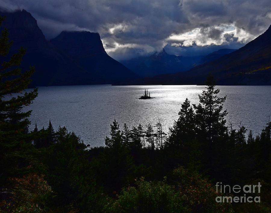 Wild Goose Island Silhouette Photograph by Steve Brown