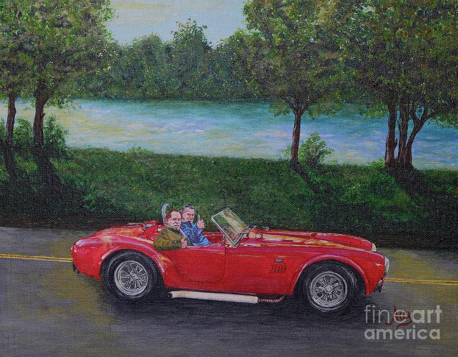 Wild Red Cobra Ride Painting by Aicy Karbstein