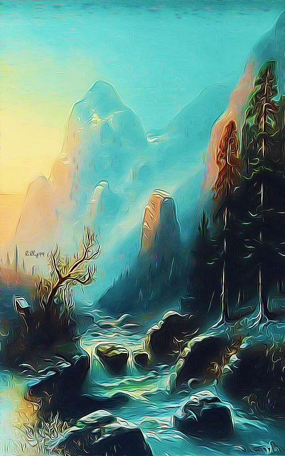 Wild river 2 Digital Art by Nenad Vasic