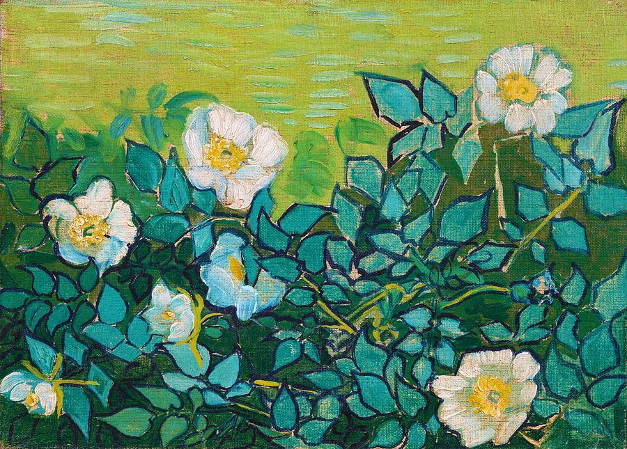 Wild Roses - Digital Remastered Edition Painting by Vincent van Gogh
