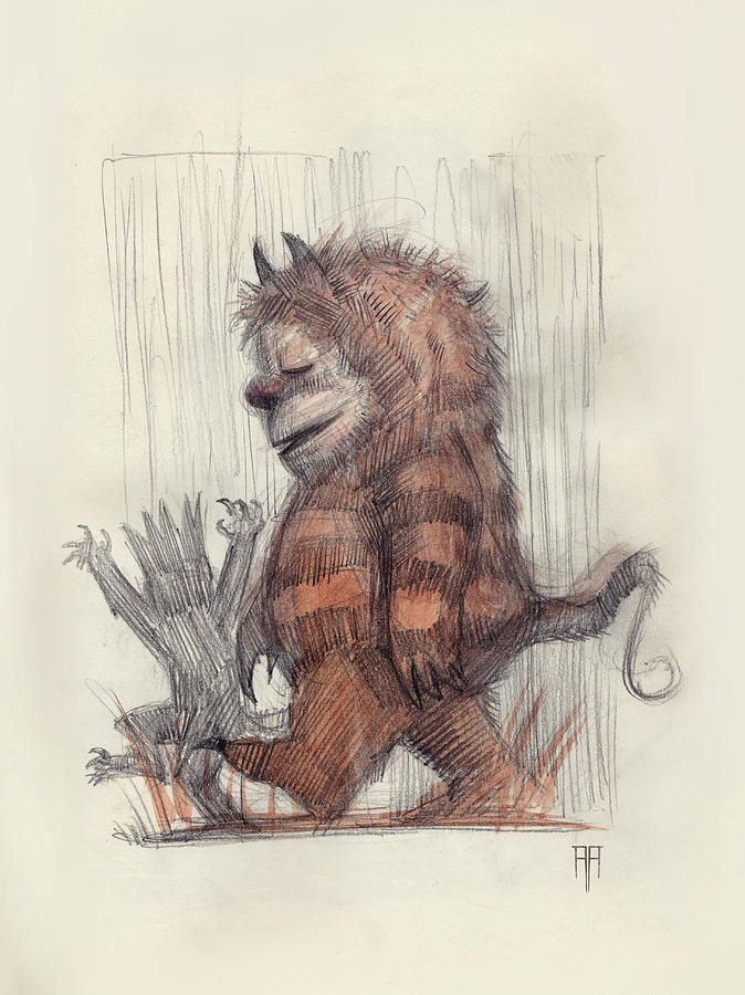 Wild Things Drawing by Alex Ruiz