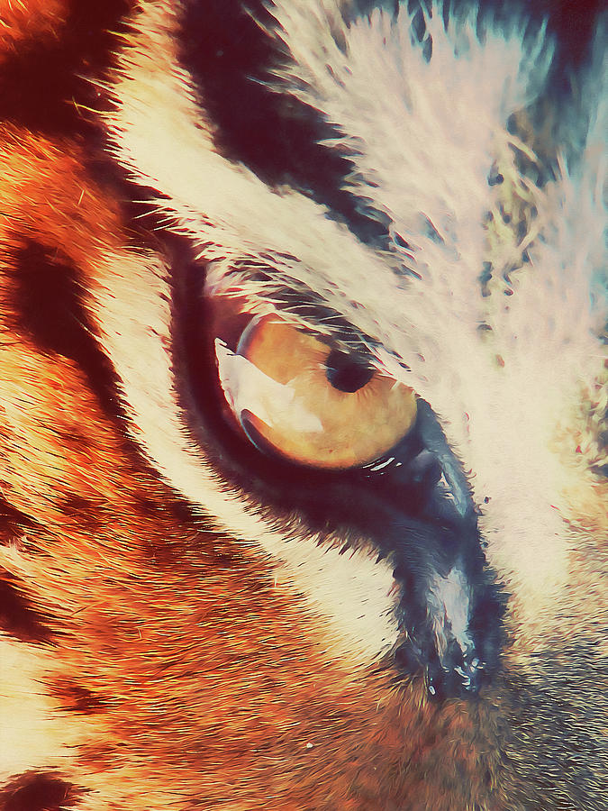 Wild Tiger - 09 Painting by AM FineArtPrints