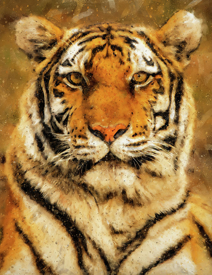 Wild Tiger - 11 Painting by AM FineArtPrints