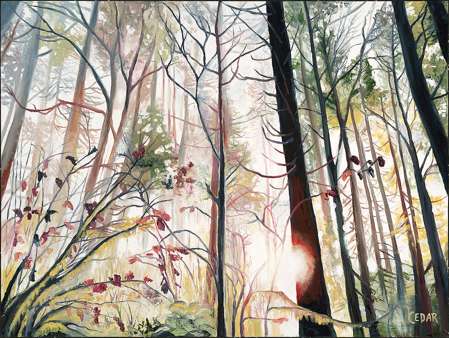 Fall Painting - Wild Wood by Cedar Lee