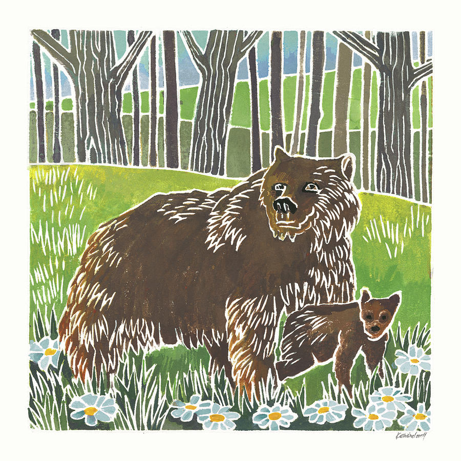 Animal Painting - Wild Woodland IIi by Kathrine Lovell