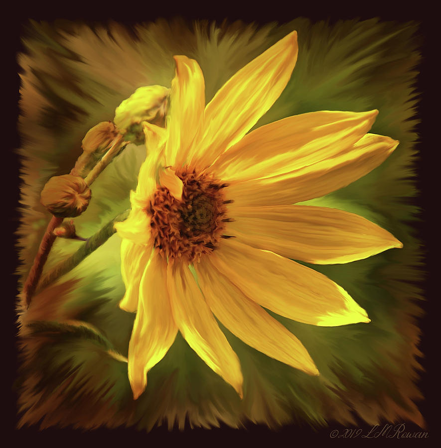 Yellow Digital Art - Wild Yellow Field Flower by Images Undefined Yellow Digital Art - Wild Yellow Field Flower by Images Undefined