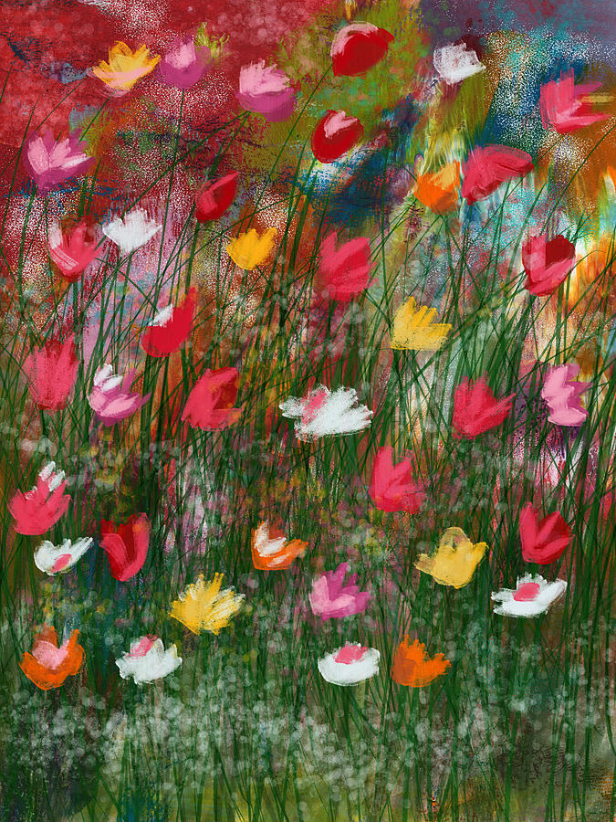 Flower Mixed Media - Wildest Flowers 3- Art by Linda Woods by Linda Woods