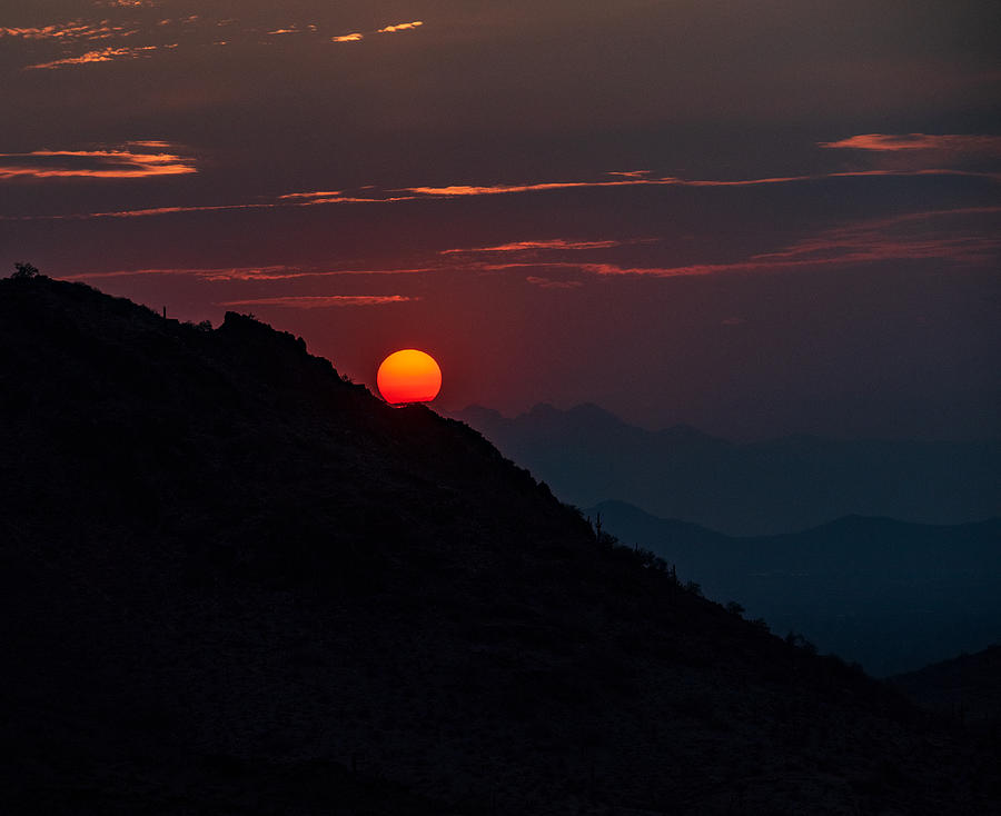 Phoenix Photograph - Wildfire Sunrise by Mark Freitag