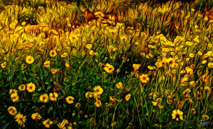 Wildflower Abstract Digital Art by Endre Balogh