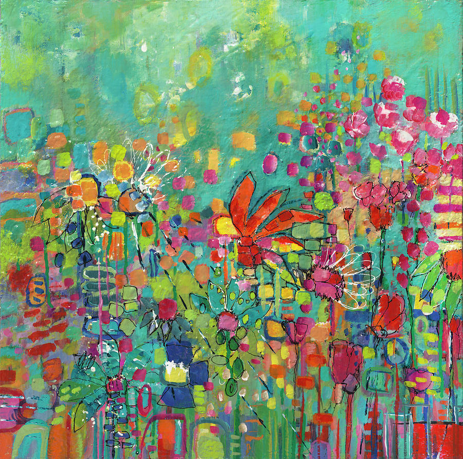 Wildflower Pursuit Painting by Jeannie Douglas - Fine Art America