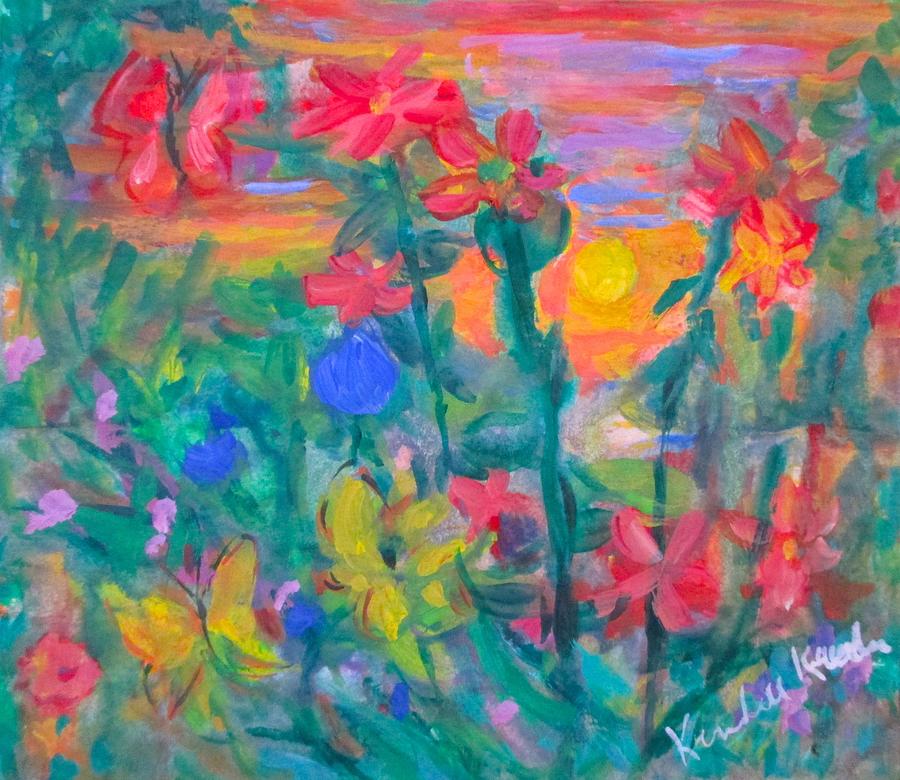 Wildflower View Painting by Kendall Kessler