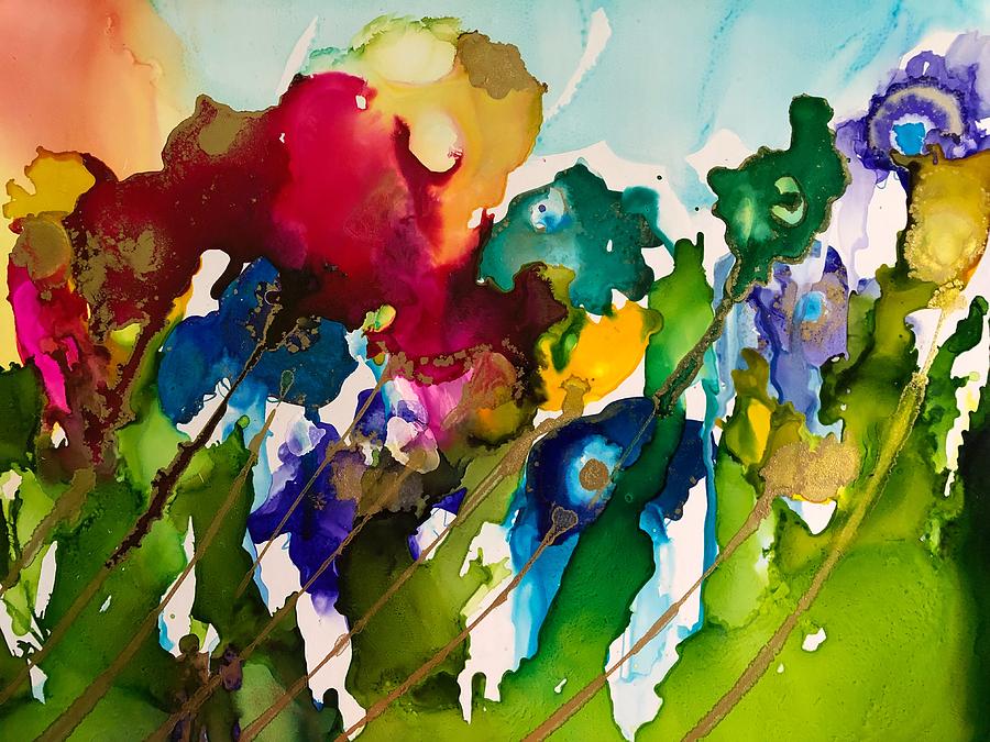 Wildflowers Painting by Bonny Butler