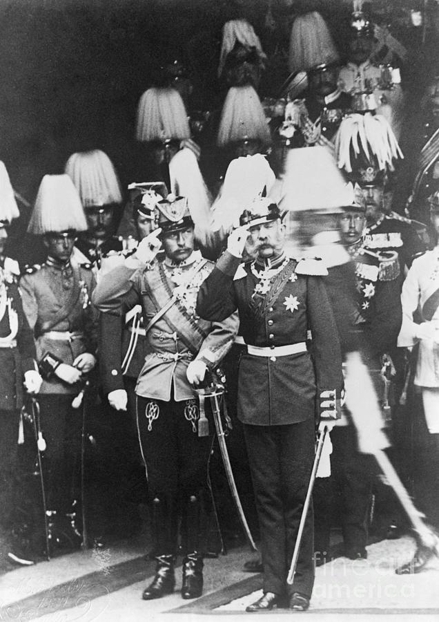 Wilhelm II And Emperor Joseph Salute Photograph by Bettmann