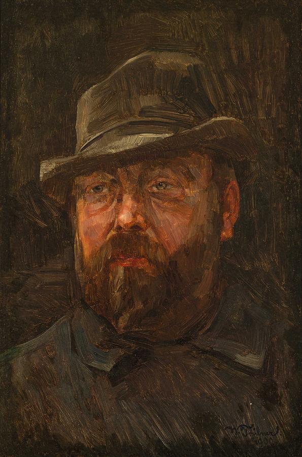 Wilhelm Trubner, Portrait of a Man 1900 Painting by Celestial Images ...