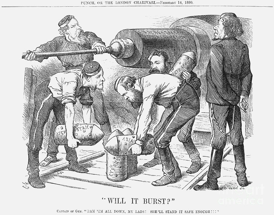 Will It Burst, 1880. Artist Joseph Swain Drawing by Print Collector