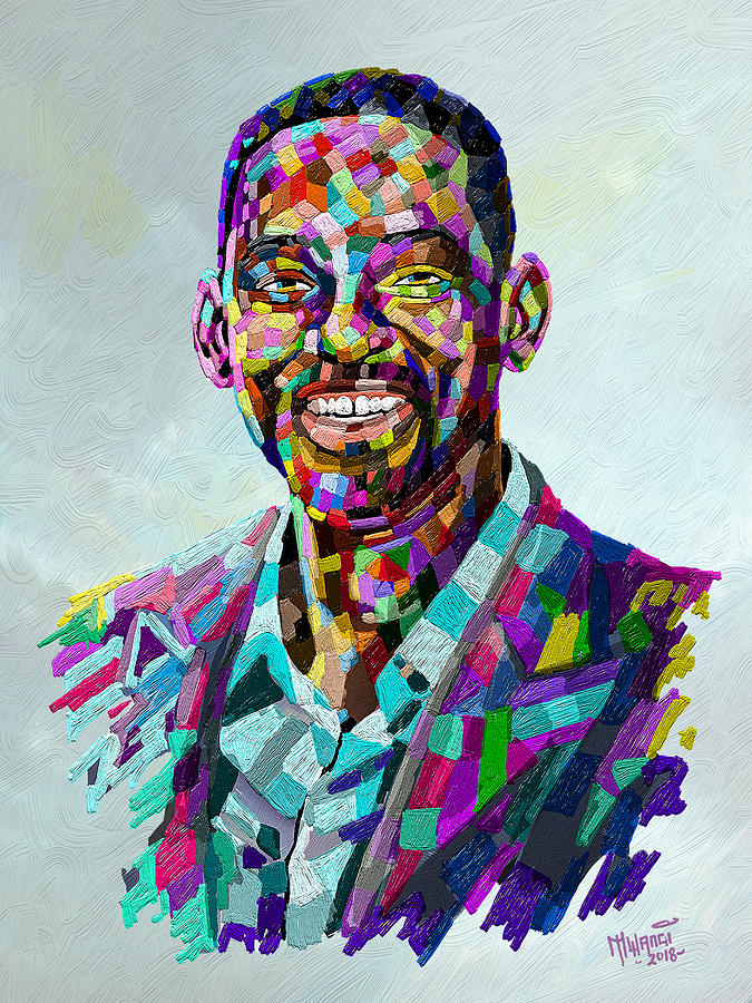 Will Smith Painting by Anthony Mwangi