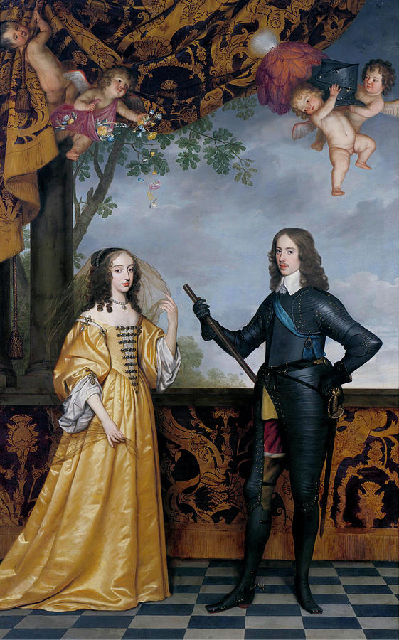 Painting Painting - Willem I I Prince Of Orange And Maria Stuart by Gerhard van Honthorset Painting Painting - Willem I I Prince Of Orange And Maria Stuart by Gerhard van Honthorset