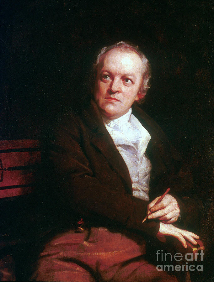 William Blake, English Mystic, Poet Drawing by Print Collector