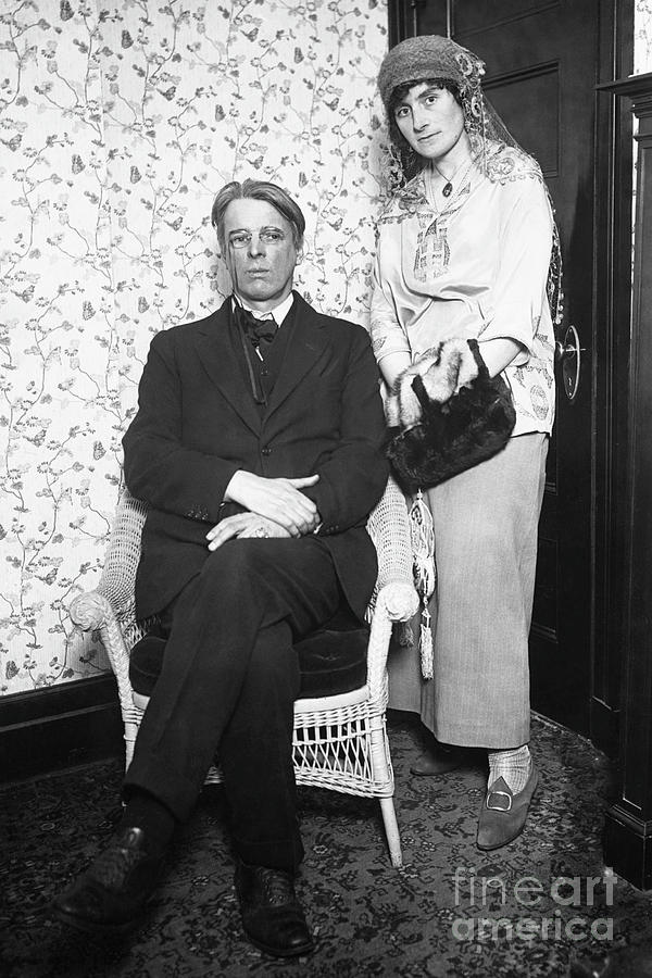 William Butler Yeats And Wife Georgie Photograph by Bettmann