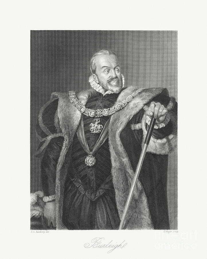 William Cecil, 1st Baron Burghley Digital Art by Zu 09