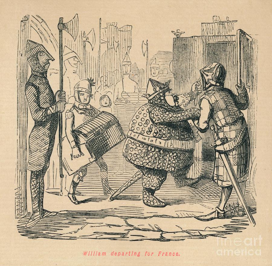 William Departing For France Circa 1860 Drawing by Print Collector