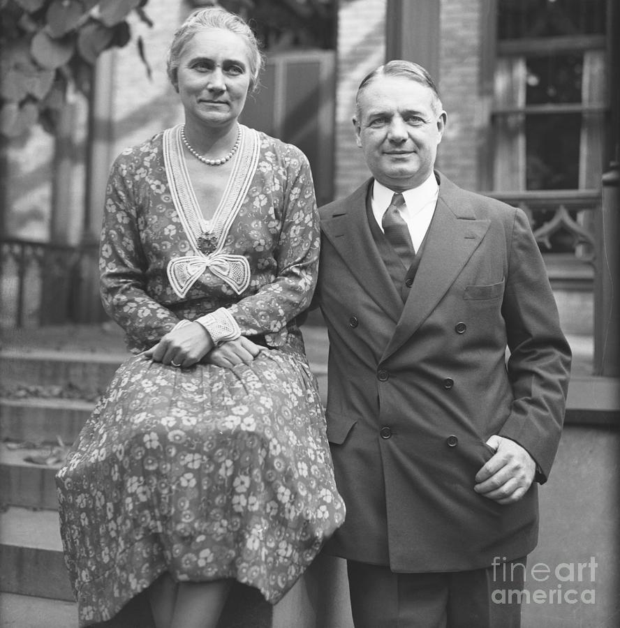 William Donovan With Wife Ruth Photograph by Bettmann
