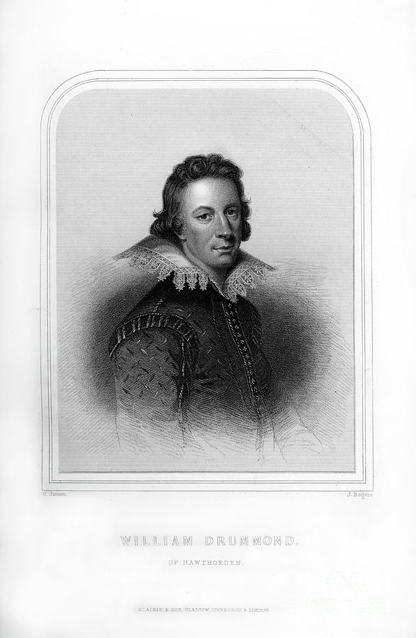 William Drummond, Scottish Poet Drawing by Print Collector